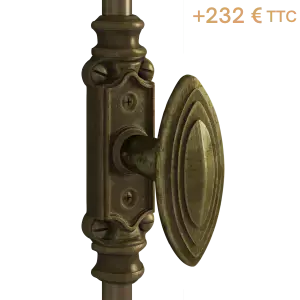 Crémone vieux laiton